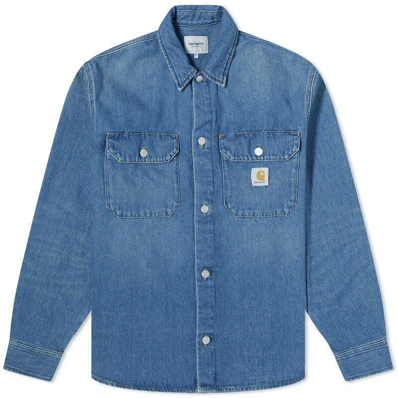 ★カーハートデニム シャツジャケット　Lサイズ carhartt - Carhartt wip カーハート デニムシャツジャケット