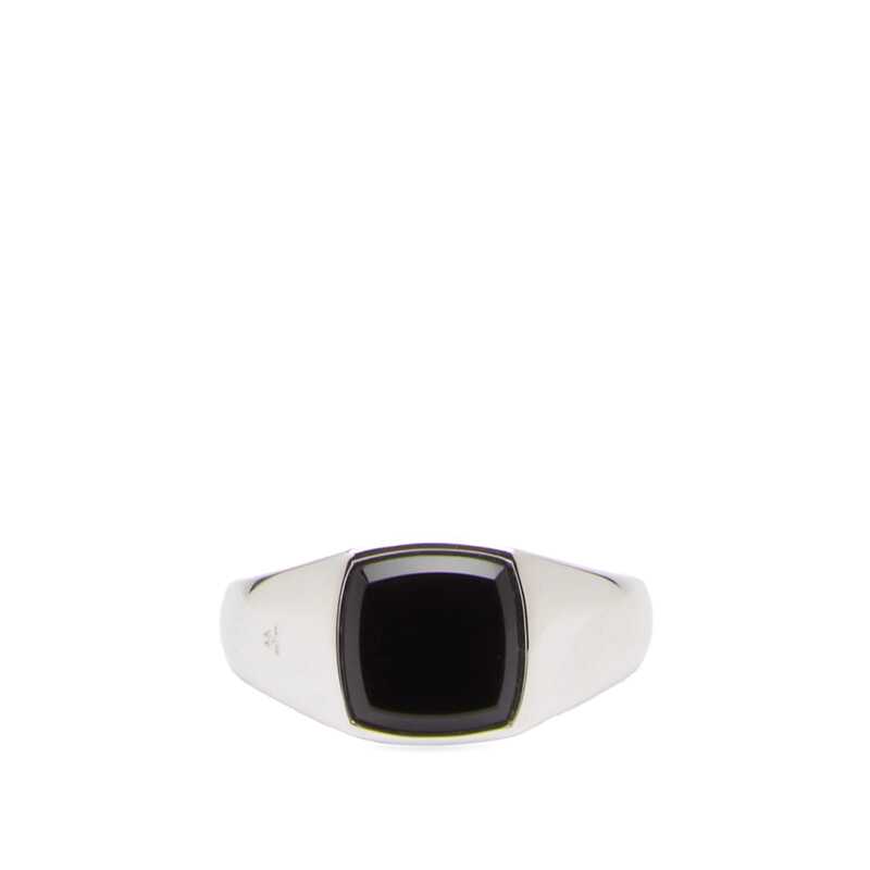 トムウッド メンズ アクセサリー リング Tom Wood Kay Ring Polished Onyx