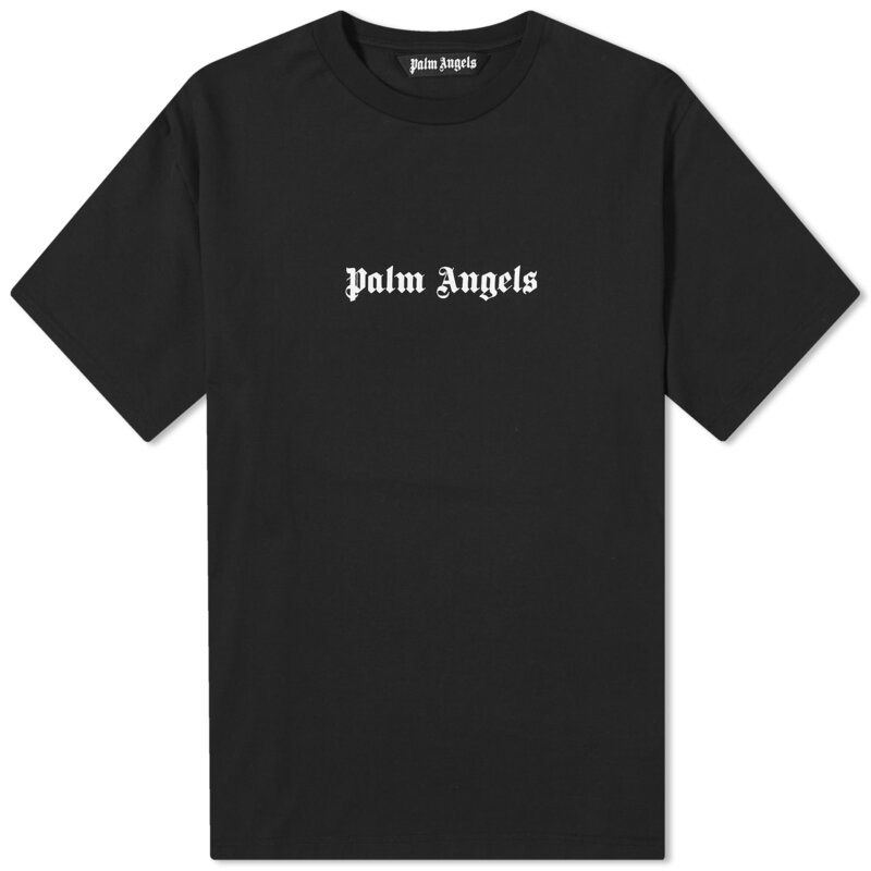 関税込【Palm Angels】胸ロゴ レタリング シンプル Tシャツ Palm Angels スタッズロゴ Tシャツ | ホワイト | FARFETCH JP