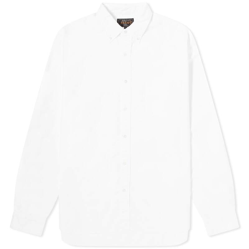 ビームス プラス メンズ トップス シャツ ボタンダウン オックスフォード ダウン Beams Plus Button Down Oxford Shirt White ホワイト