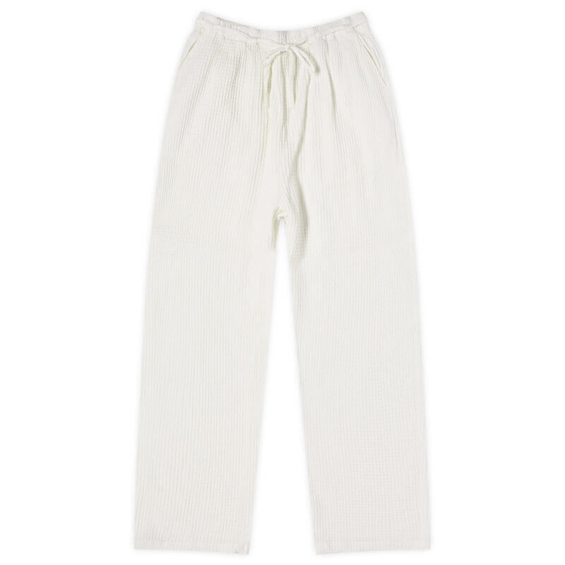 オベイ レディース ボトムス カジュアルパンツ Obey Camille Waffle Trousers Muted White ホワイト