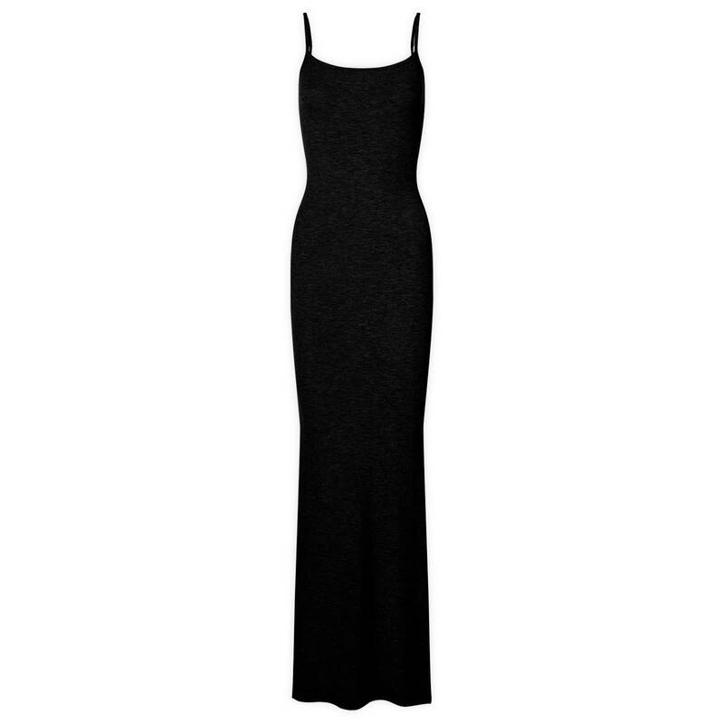 スキムズ レディース トップス ワンピース SKIMSoft Lounge Long Slip Dress Onyx