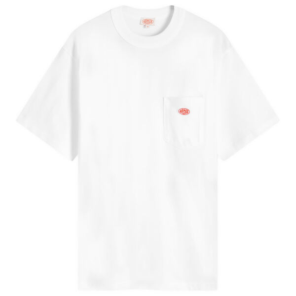アルモーリュックス メンズ トップス Tシャツ ロゴ Armor-Lux Logo Pocket-Shirt White ホワイト