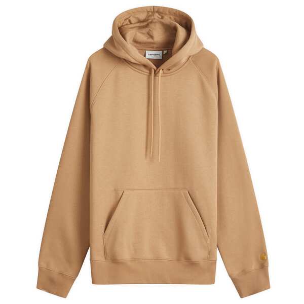 カーハート メンズ アウター パーカー・スウェット Carhartt WIP Hooded Chase Sweat Peanut & Gold ゴールド