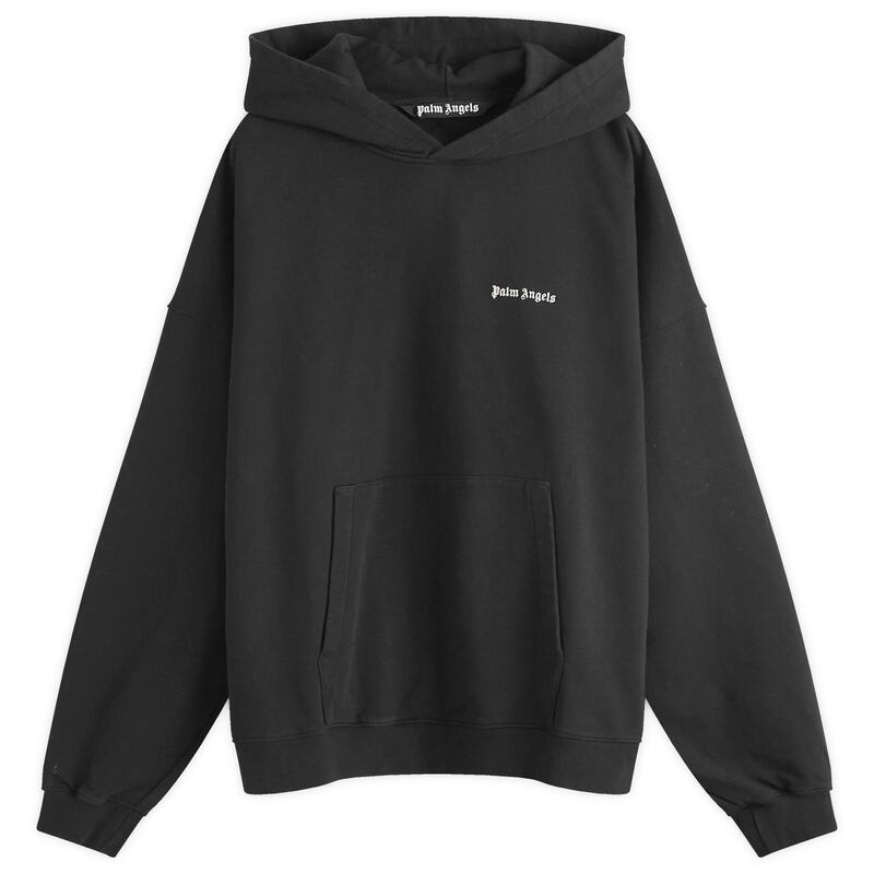 【関税込み】Palm Angels ブラック パッチ フーディ Palm Angels スターパッチ パーカー | ブラック | FARFETCH JP