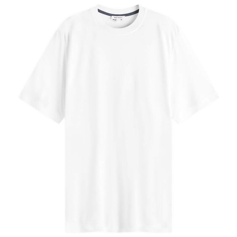 ノースプロジェクト メンズ トップス Tシャツ クレープ ロゴ Norse Projects Jakob Crepe Logo T-Shirt White ホワイト