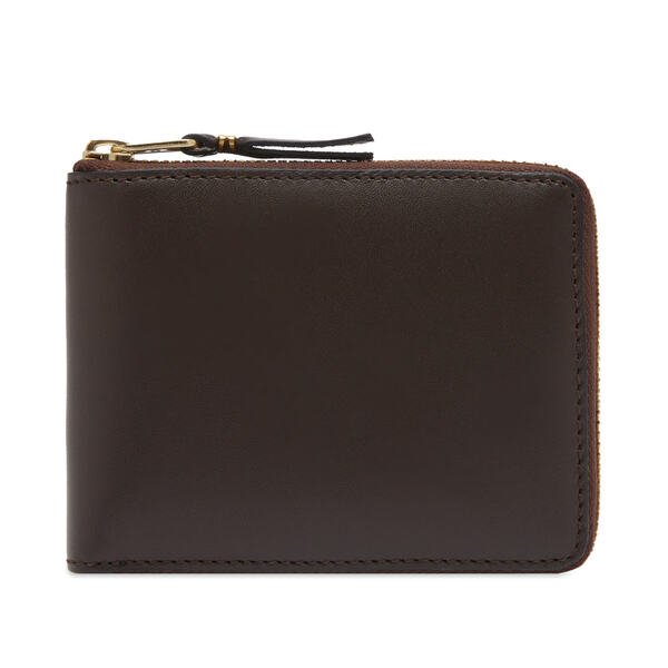 COMME des GARCONS コムデギャルソン SA3100VB Leather Half Zip Wallet - Very Black - SA3100VB - Comme Des
