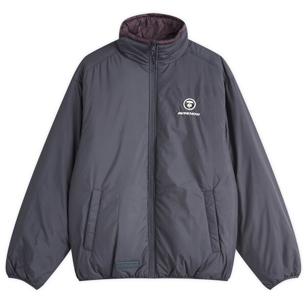 ベイシング エイプ メンズ アウター ジャケット・ブルゾン AAPE by A Bathing Ape AAPE Now Reversible Camo Padded Jacket Dark Grey グレー