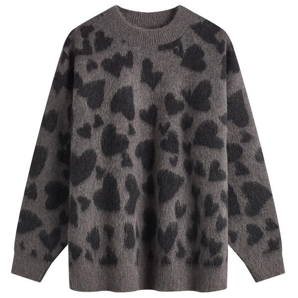 アニービン レディース アウター ニット・セーター Anine Bing Sydney Hearts Crew Jumper Print
