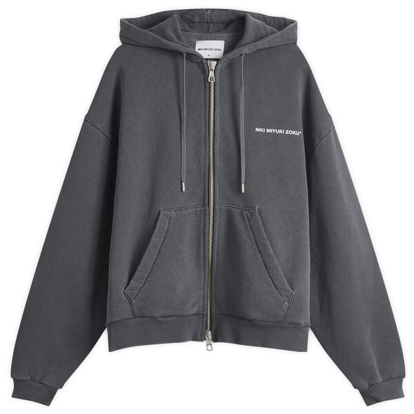 エムケーアイ メンズ アウター パーカー・スウェット MKI Uniform Zip Hoodie Pigment Black 黒いこと