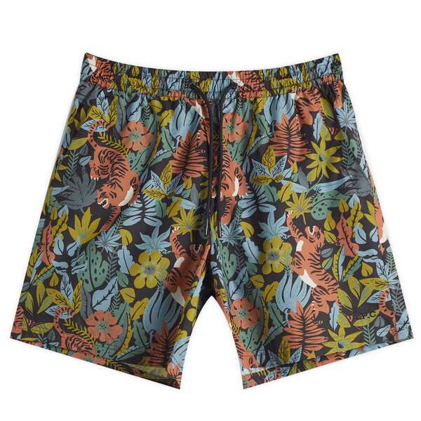 アーペーセー メンズ 水着 ハーフパンツ・ショーツ プリント ショートパンツ A.P.C. Bobby Tropical Print Swim Shorts Multicolore マルチカラー