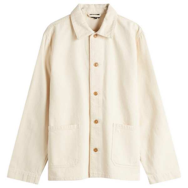 アーペーセー メンズ アウター ジャケット・ブルゾン 刺繍 A.P.C. Embroidered Kerlouan Work Jacket Ecru エクリュ