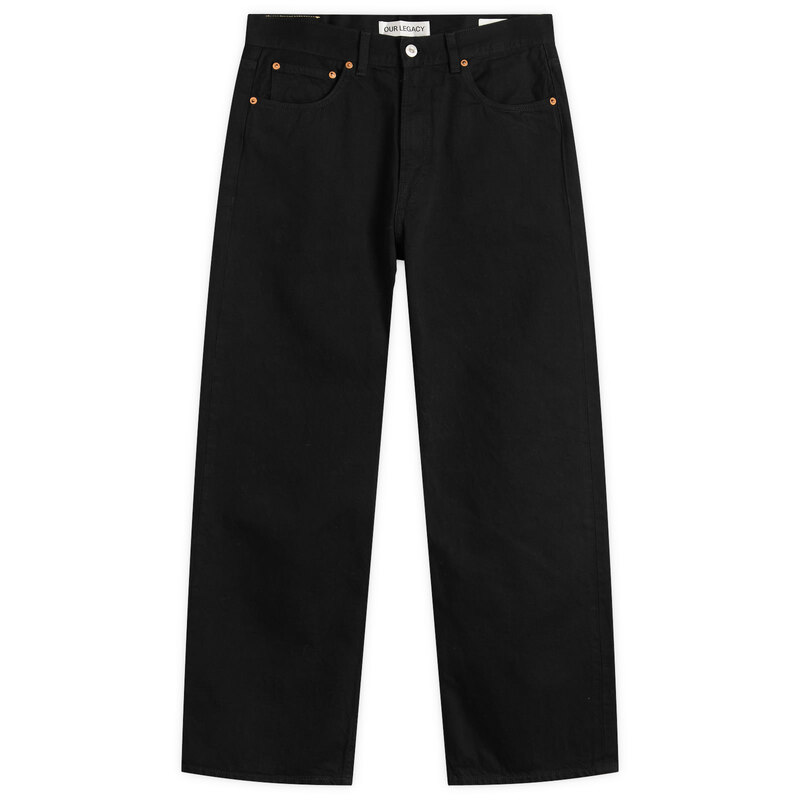 アワーレガシー メンズ ボトムス デニムパンツ ジーンズ Our Legacy Third Cut Straight-Leg Jeans Black Selvedge ブラック|ReVida 店