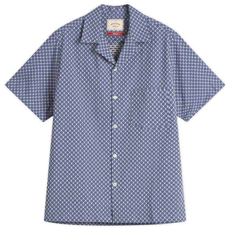 ポーチュギースフランネル メンズ トップス シャツ Portuguese Flannel Midnight Sky Vacation Shirt Sky Blue ブルー