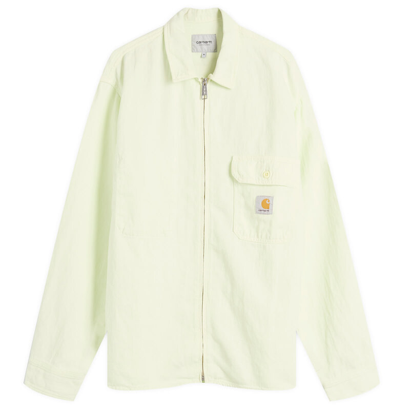 カーハート メンズ アウター ジャケット・ブルゾン シャツ Carhartt WIP Rainer Zip Shirt Jacket Air Green グリーン