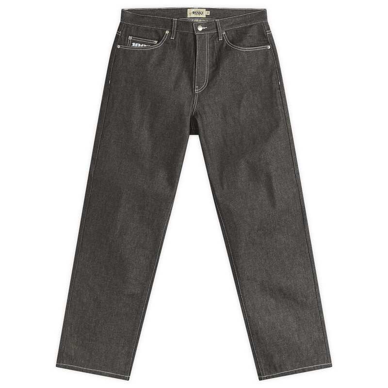 アウェイク メンズ ボトムス デニムパンツ ロゴ ジーンズ Awake NY Logo Denim Jeans Black ブラック