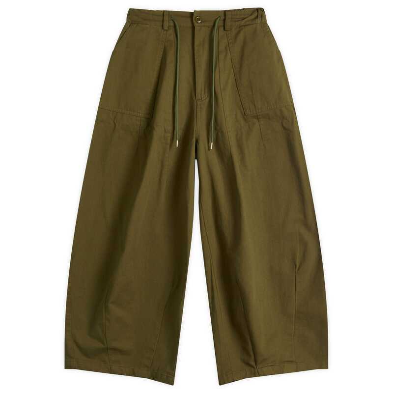 フリズムワークス メンズ ボトムス カジュアルパンツ コットン FrizmWORKS Cotton Balloon Pants Olive オリーブ｜ReVida 店