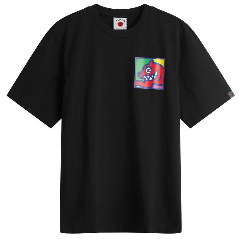 アイスクリーム メンズ トップス Tシャツ ICECREAM Pop Art Running Dog T-Shirt Black ブラック