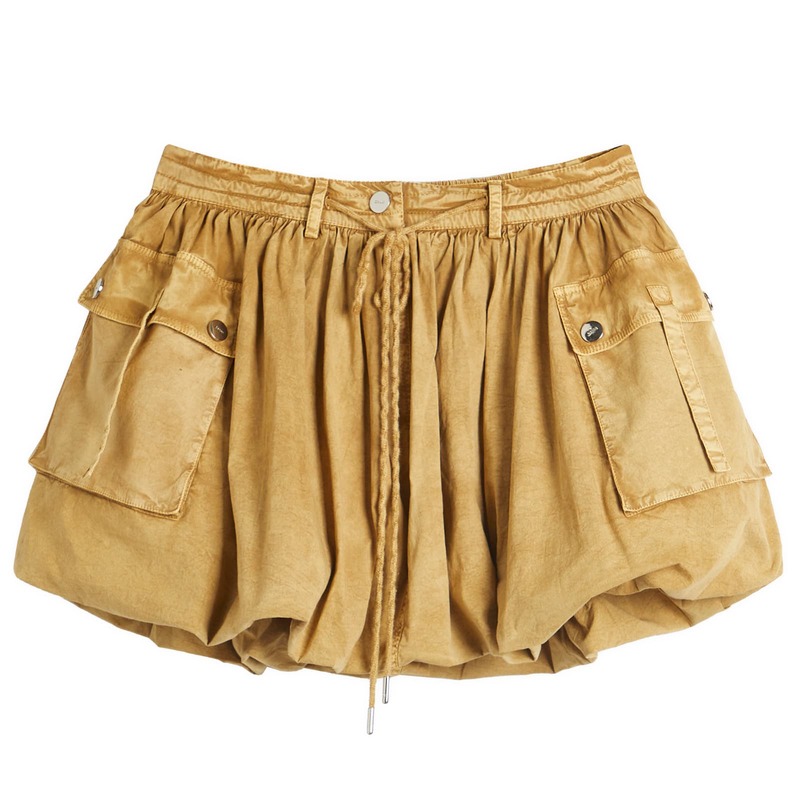 ガニー レディース ボトムスカート ミニ コットン GANNI Washed Stretch Cotton Mini Bubble Skirt Lark