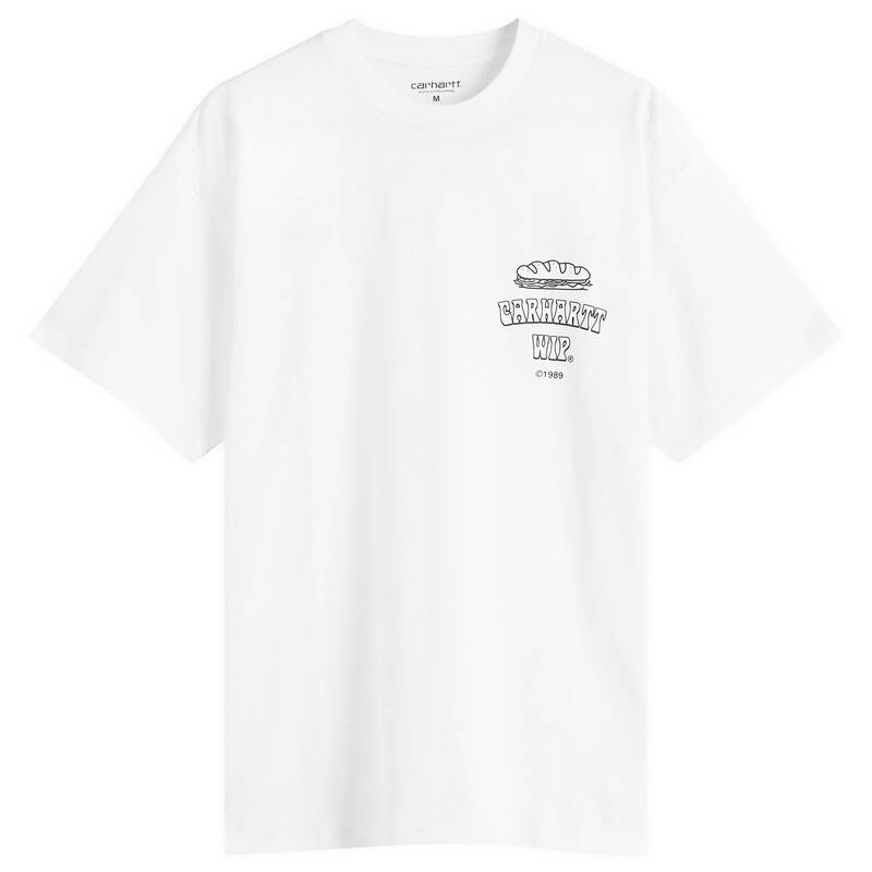 カーハート メンズ トップス Tシャツ Carhartt WIP Sandwich T-Shirt White ホワイト