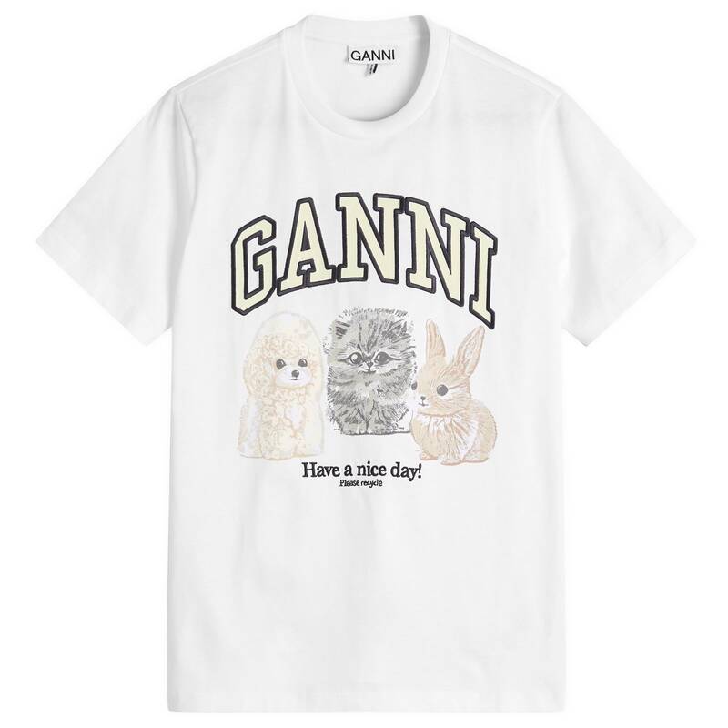 GANNI T4275151 関税送料込 楽天市場】ガニー GANNI 'Animal Print' T-shirt T4275151 Women