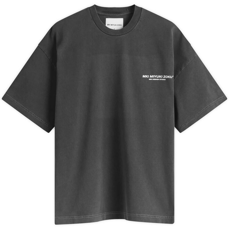 エムケーアイ メンズ トップス Tシャツ MKI Design Studio T-Shirt Pigment Black ブラック|ReVida 店