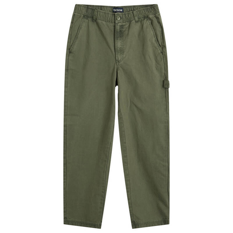 バブアー メンズ ボトムス カジュアルパンツ Barbour Harton Relaxed Trousers Thyme