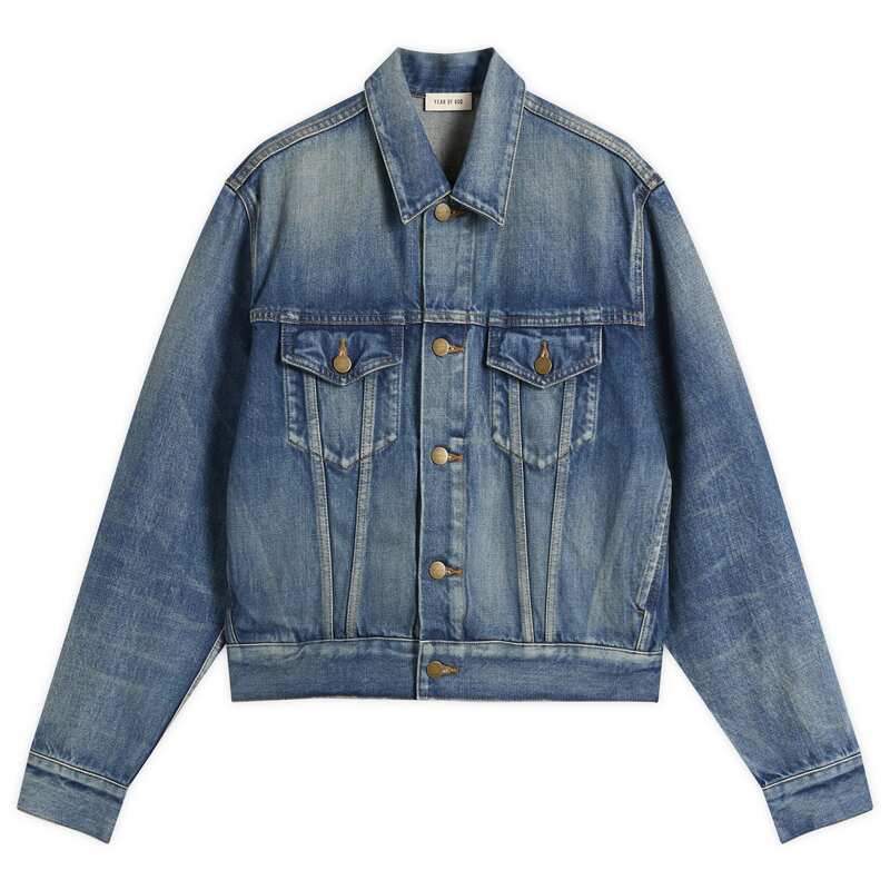 楽天市場】FEAR OF GOD - Selvedge Denim Alpaca Trucker Jacket FIFTH