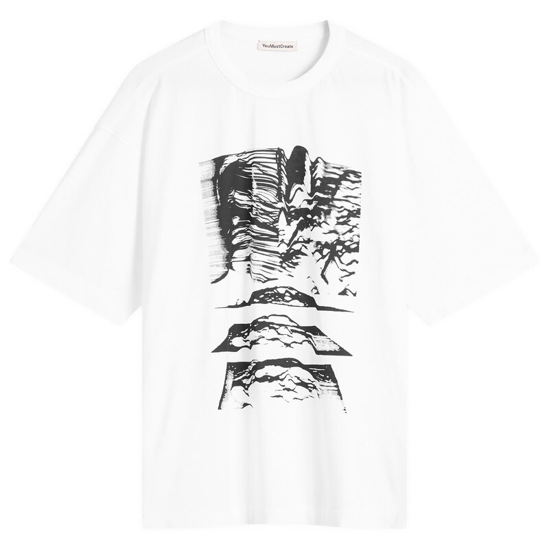 ワイエムシー メンズ トップス Tシャツ YMC Triple T-Shirt Mountains White ホワイト