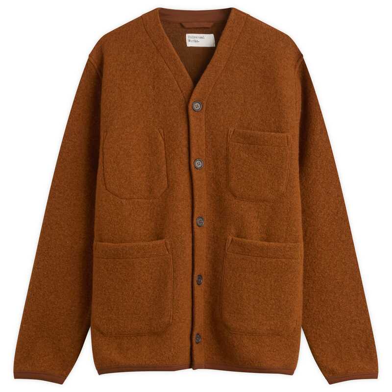 楽天市場】ユニバーサルワークス カーディガン ウールフリース 19172