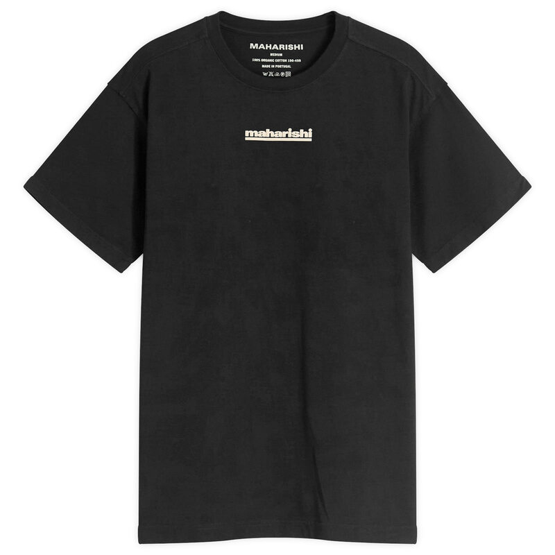 マハリシ メンズ トップス Tシャツ Maharishi Maha-Paizhi Sashiko T-Shirt Black ブラック