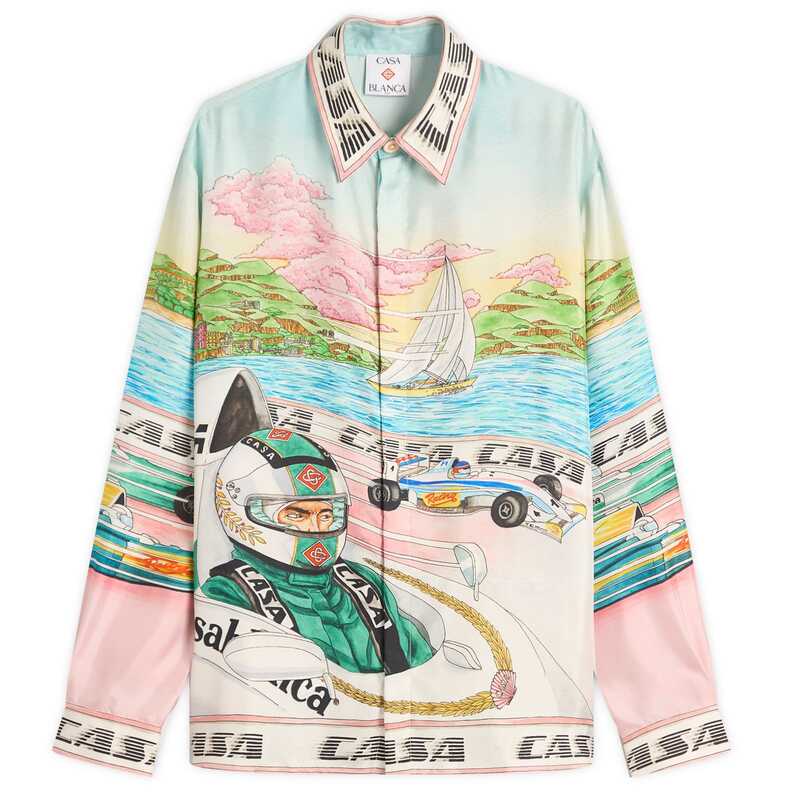 楽天市場】CASABLANCA／カサブランカ／LONG SLEEVE SILK SHIRT／ロング