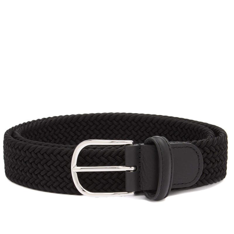 アンダーソンズ メンズ アクセサリー ベルト Andersons Anderson's Elastic Woven Belt Black ブラック
