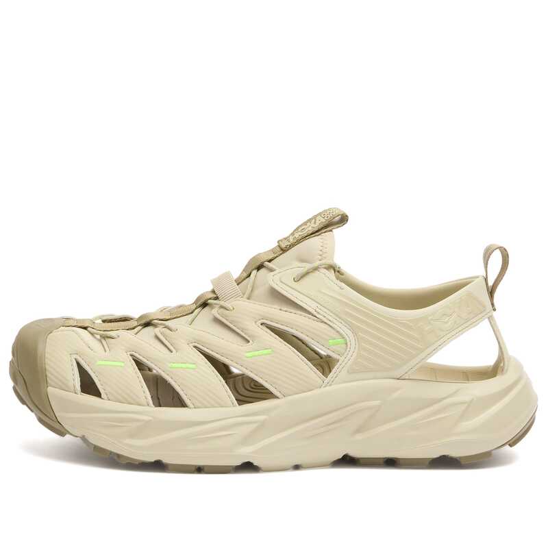 ホッカオネオネ メンズ シューズ スニーカー HOKA ONE U Hopara Sneaker Oyster Mushroom & Neon Lime ライム