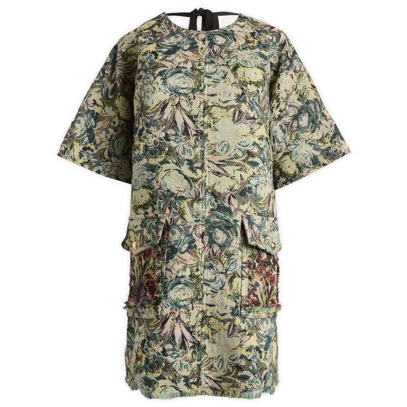 ガニー レディース トップス ワンピース ミニ GANNI Boxy Kimono Mini Dress Jadeite