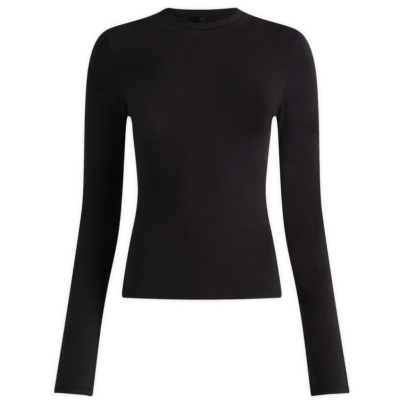 スキムズ レディース トップス Tシャツ コットン ジャージー SKIMS Cotton Jersey Long Sleeve T-Shirt Soot