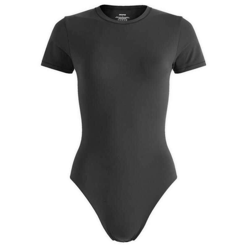 スキムズ レディース トップス プルオーバー 上半身背広 SKIMS Fits Everybody T-Shirt Bodysuit Onyx