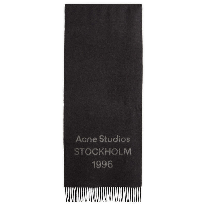 アクネ ストゥディオズ メンズ アクセサリー マフラー・ストール・スカーフ Acne Studios Venus 1996 New Scarf Black/White ホワイト｜ReVida 店 46,680円
