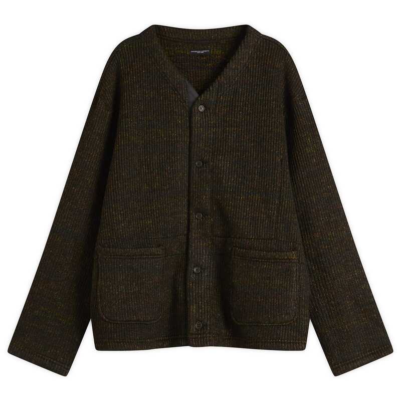 エンジニアードガーメンツ メンズ アウター カーディガン ニット Engineered Garments Nep Knit Cardigan Brown ブラウン