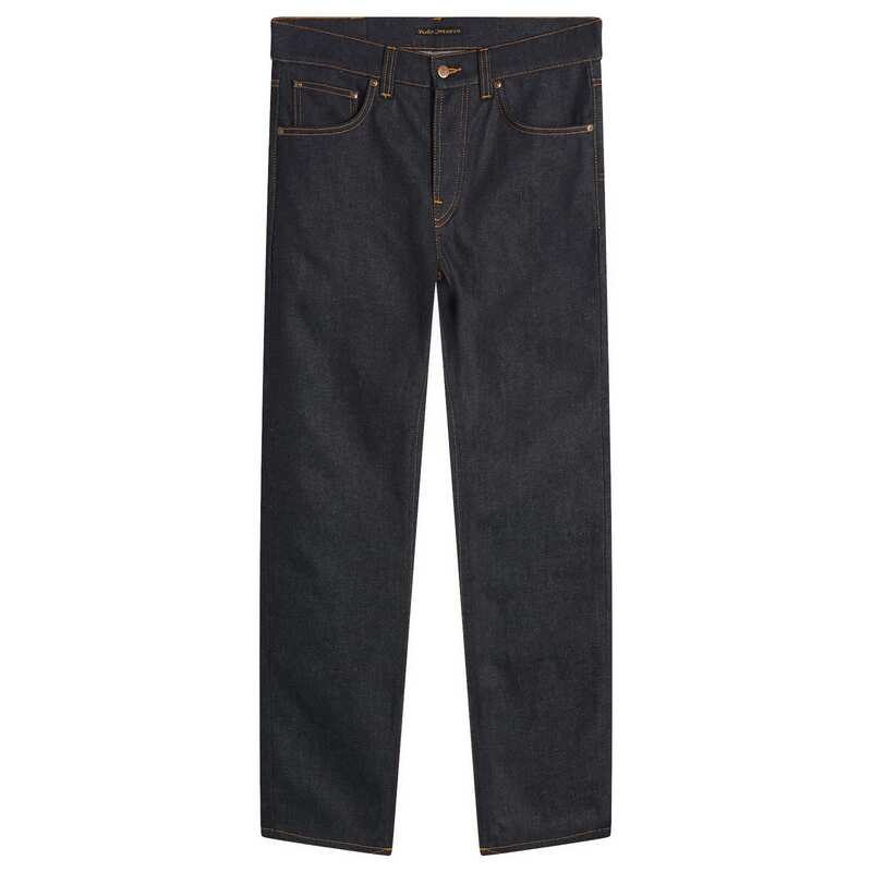 ヌーディージーンズ メンズ ボトムス デニムパンツ ストレート Nudie Jeans Co Solid Ollie Straight Leg Jeans Dry Sunburns|ReVida 店