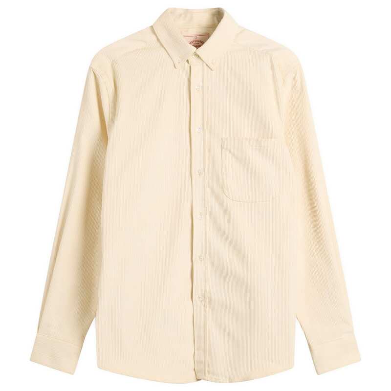 ポーチュギースフランネル メンズ トップス シャツ ボタンダウン コーデュロイ ダウン Portuguese Flannelobo Button Down Corduroy Shirt Ecru エクリュ