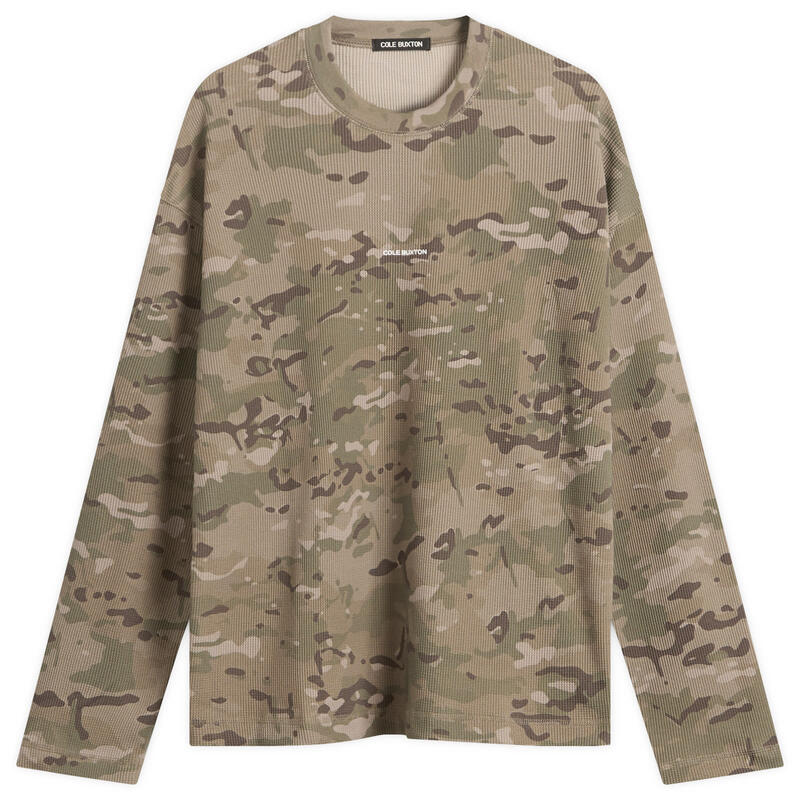 コール バクストン メンズ トップス シャツ Cole Buxton Waffle Long Sleeve Multicam マルチカラー