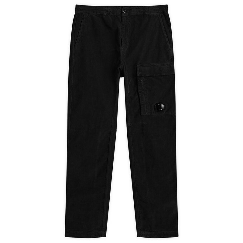 シーピーカンパニー レディース ボトムス カジュアルパンツ カーゴパンツ コーデュロイ C.P. Company Corduroy Lens Cargo Pant Black ブラック
