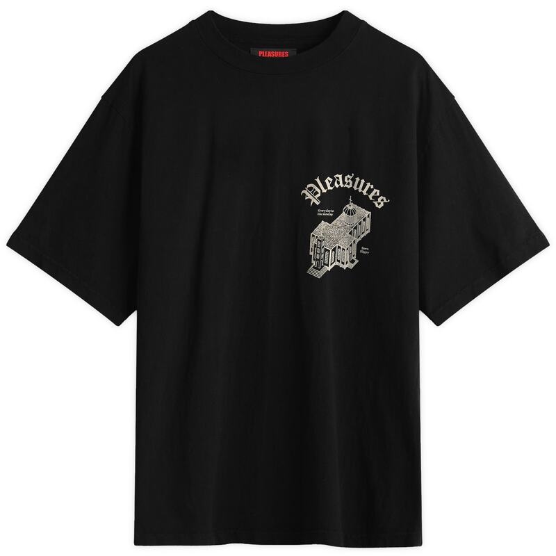 プレジャーズ メンズ トップス Tシャツ Pleasures Chapel Heavyweight-Shirt Black ブラック