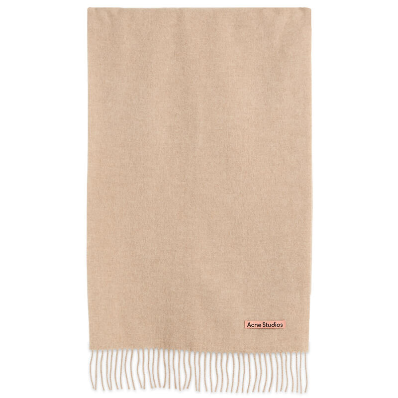 アクネ ストゥディオズ メンズ アクセサリー マフラー・ストール・スカーフ Acne Studios Canada Narrow New Scarf Oatmeal Melange オートミール｜ReVida 店