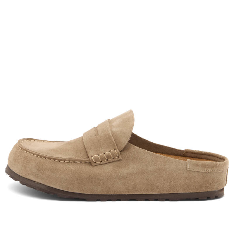 ビルケンシュトック メンズ シューズ サンダル Birkenstock Naples Wrapped Taupe Suede トープ メンズ靴-スリッポン