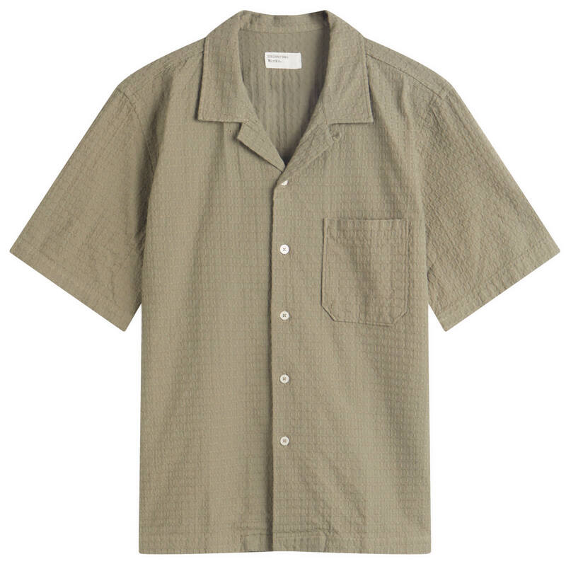 ユニバーサルワークス メンズ トップス シャツ Universal Works Delos Road Shirt Olive オリーブ