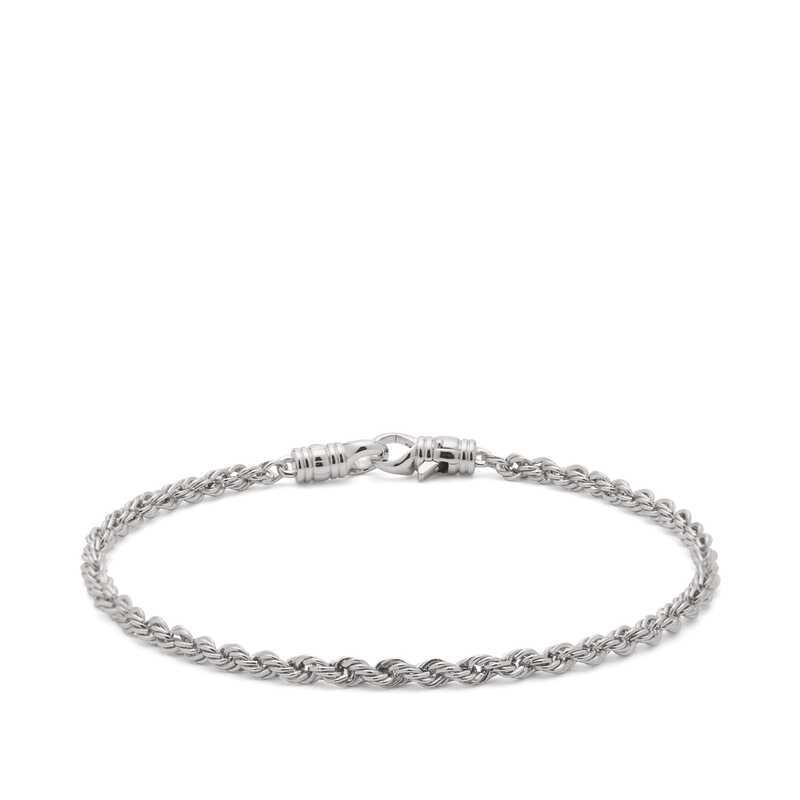 トムウッド メンズ アクセサリー ブレスレット・バングル・アンクレット Tom Wood Rope Bracelet Silver シルバー