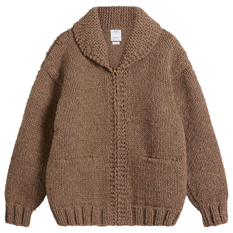 ビズビム メンズ アウター 編み物・プルオーバー Visvim Cowichand Knit Brown 赤銅色