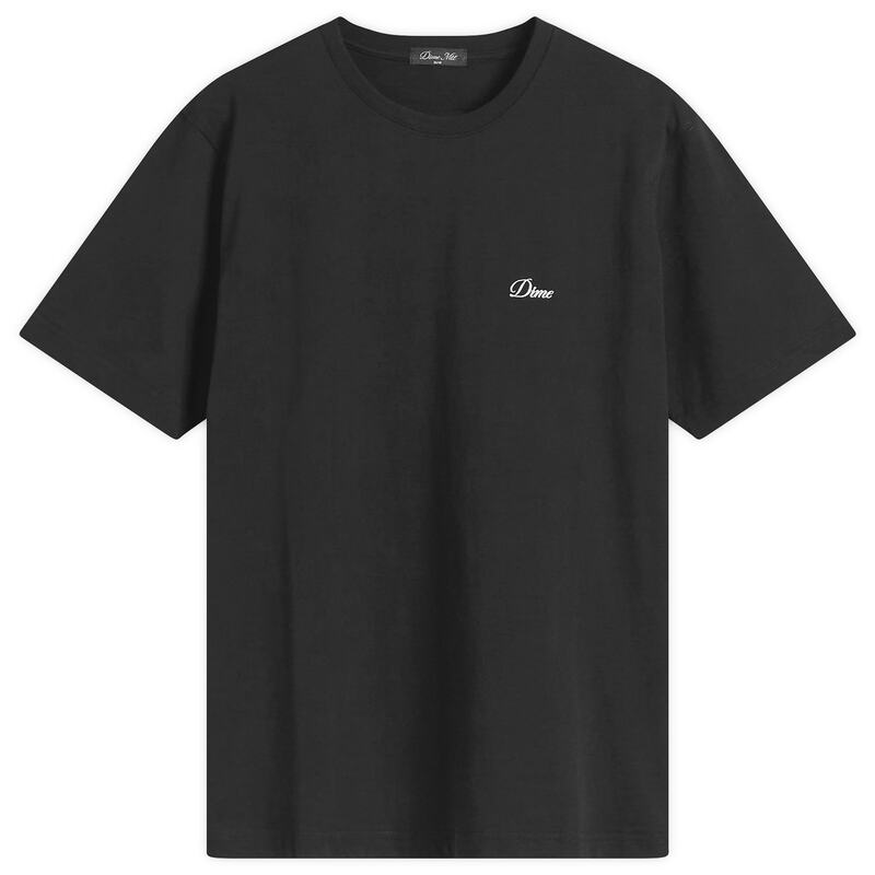 ダイム メンズ トップス Tシャツ ロゴ Dime Cursive Smallogo T-Shirt Black ブラック